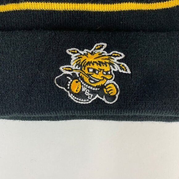 Wichita State Shockers NCAA Black Gold Captivating Knit Beanie New - Picture 2 of 6
